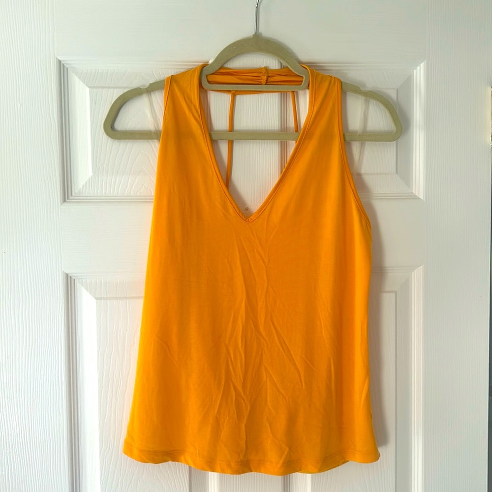 Yellow Open Back Tank